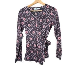 Passion Lilie Long Sleeve Wrap Top Medium